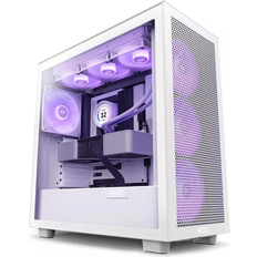 NZXT H7 Flow RGB (2023) Tempered Glass White