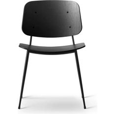 Mogensen stol Fredericia Furniture Søborg by Børge Mogensen Black Lacquered Oak Köksstol 78cm