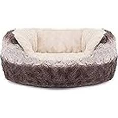 Pets Rosewood 04376 Gosig Säng För Hundar Mjuk Grå/Gräddvit Längd 64 cm