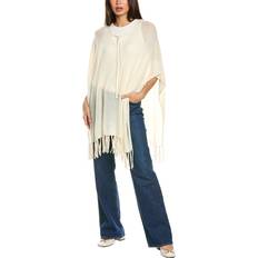 Wit - Wollen Jas Jassen Hara Cashmere Poncho