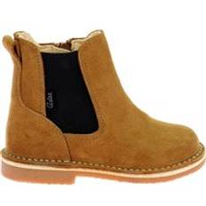 Zipper Boots Aster Children's Leather Boots Abostic - Marron