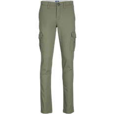 Jack & Jones Boy's Marco Joe Cargo Trousers - Oil Green