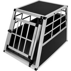 MonsterShop Pet Cage Car Crate Dog Transport Aluminium Cat Puppy Carrier Small