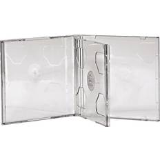 Optical Storage Hama Standard CD Double Jewel Cases Transparent 5 Pack