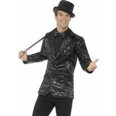 Smiffys Sequin Men's Jacket - Black