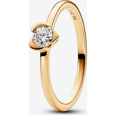 Pandora Gold Rings Pandora Talisman 14k Gold Lab-grown Diamond Heart Ring 14k gold Lab-grown diamond Sz