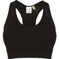 Mujer - Nylon Sujetadores Tombo Damen Seamless Crop Top - Black