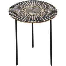 Möbel Alexandra House Living Side Black Golden 36 x 45 x 36 cm Coffee Table