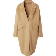 Jassen United Colors of Benetton Midi Coat In Wool Blend - Camel