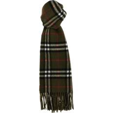 Cashmere - Men Scarfs Burberry Check Scarf - Green