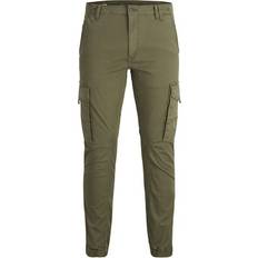 Jack & Jones Men Pants Jack & Jones Paul Flame AKM 542 Cargo Pants Green