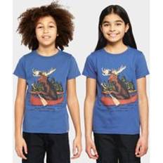 Peter Storm Kids' Boat Moose T-Shirt - Blue