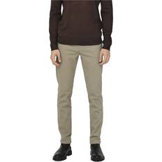 Only & Sons Hosen Only & Sons Mark Pete Slim Chino Pants 0013 Braun Mann