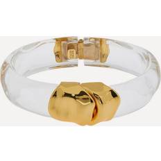 Alexis Bittar 14ct Gold-Plated Molten Lucite Hinge Cuff Bracelet