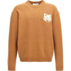 Cachemira Tops Maison Kitsuné Fox Head Knit Jumper - Orange