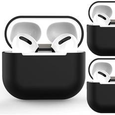 Hurtel Etui Für AirPods 2/Airpods 1 Silicone Soft Cover Schwarz