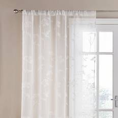 Dunelm Dorma Cheddleton White Slot Top Voile