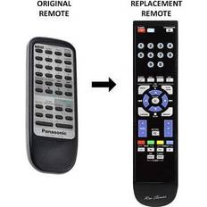 Remote Controls Panasonic Rm-Series Replacement Remote Control Compatible For Sa-Pm03