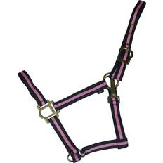 Purple Horse Halters Gatsby 2-Tone Nylon Halter/Snap Ovrsz Lilac/Yellow (Ovrsz)