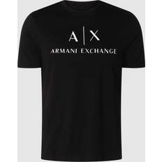 Armani Exchange Men Clothing Armani Exchange Chest Logo Slim Fit T-Shirt - Black