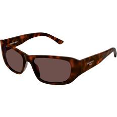 Balenciaga Men Sunglasses Balenciaga BB0365S 003 Acetate Sunglasses - Havana Brown