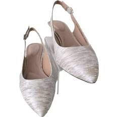 Kailyn Slingback Heels - Cream