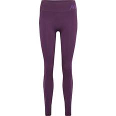 Lila Tights Hummel Träningstights hmlTE Christel Seamless MW Tights - Lila