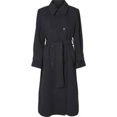 Selected Donna Cappotti Selected Una Wool Blend Trench Coat - Volcanic Ash