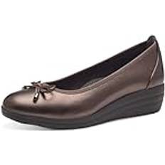 Bronze Ballerinas Tamaris Comfort Ballerina - Brons