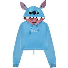 Lilo & Stitch Disney Hættetrøje Cropped - Damer - blå