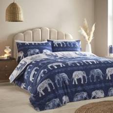 Charlotte Thomas Elephants Set - Duvet Cover Blue