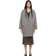 Viscosa Cappotti Isabel Marant Etoile Black & Beige Limiza Coat