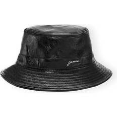 Ganni Hatter Ganni Svart Signature Bucket Hat Accessories - Black