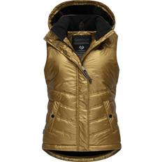 Donna - Oro Gilet Ragwear Steppweste Hesty Bling Damen - Gold