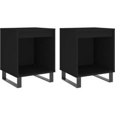 vidaXL Cabinets Nightstand Side Bed Cabinet 2 pcs Bedside Table