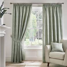 Curtains & Accessories Dreams & Drapes 80 Curtains - 100% Cotton Pair of Pencil Pleat 66" x 54" Drop (168 x 137 cm)