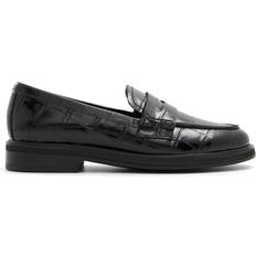 Aldo Lededanten Loafers - Black Leather Croc