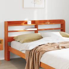 Senge & Madrasser vidaXL Med Hylder 120 cm Massivt Fyrretræ Sengegavl 120cm