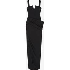 Long Dresses on sale Givenchy Draped Crepe Maxi Dress - Black