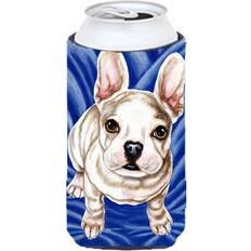 Dishwasher Safe Bottle Coolers Carolines Treasures Diamond in Blue French Bulldog Tall Boy Bottle Cooler