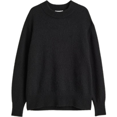 Elastane/Lycra/Spandex - Women Tops H&M Knitted Jumper - Black