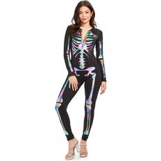 Tipsy Elves Iridescent Skeleton Bodysuit Costume