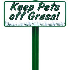 Evermark Keep Pets Off Grass Sign with Stake