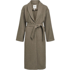 Object Knapper Overtøj Object Pisa Long Coat - Desert Taupe