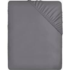 Polyester Hoeslakens Utopia Bedding Deep Pocket Bed Sheet Grey (200x140cm)