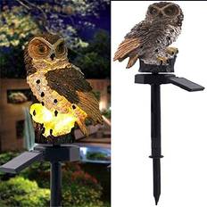 Brown Ground Lighting TAOVEL Owl Brown Ground Lighting 45cm