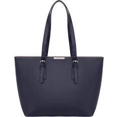 David Jones Sac Main Shopping Femme Grand Format Capacité A4 Cours Lycée Cabas Fourre-Tout Epaule Cuir Shopper Etudiante Bleu