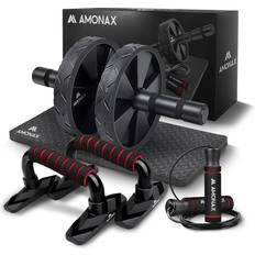 Amonax Wheel Roller with Large Mat for Abdominal Exercise