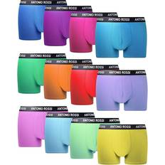 Seamless Men's Underwear FM London Antonio Rossi Hipster Fitted Boxer Men's 12-pack - Multicolor