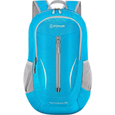 Zomake ZOMAKE Zaino Pieghevole Ultraleggero Zaini Ripiegabile Zainetto Piccolo 25L,Packable Backpack Da Trekking Per Donna Uomo Viaggio Campeggio Città Sportivo(Blu Chiaro)